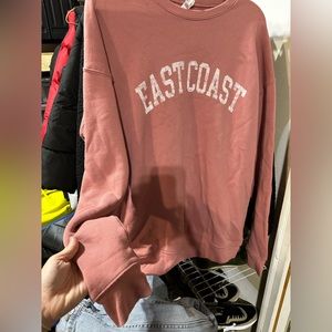 East coast mauve ladies large sweatshirt